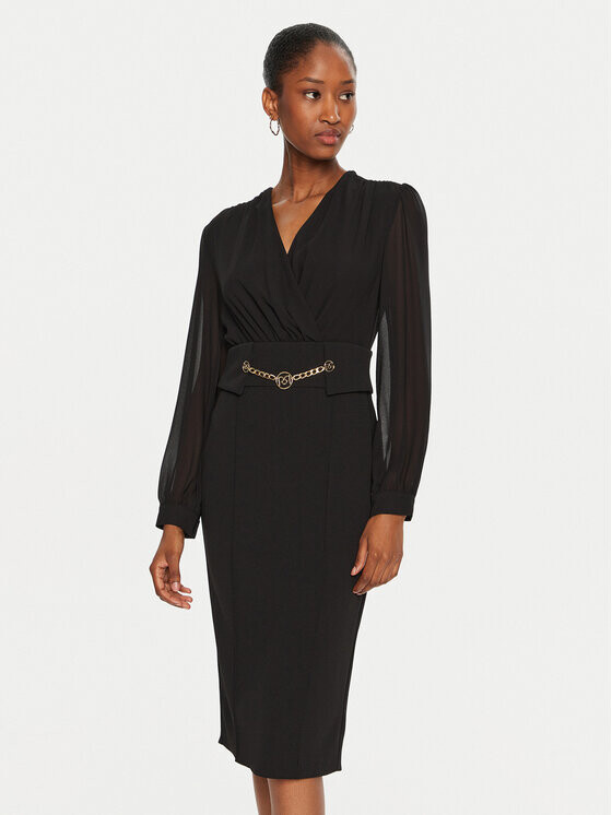 Коктейльное платье узкого кроя Rinascimento, черный 
Коктейльное платье узкого кроя Rinascimento, черный