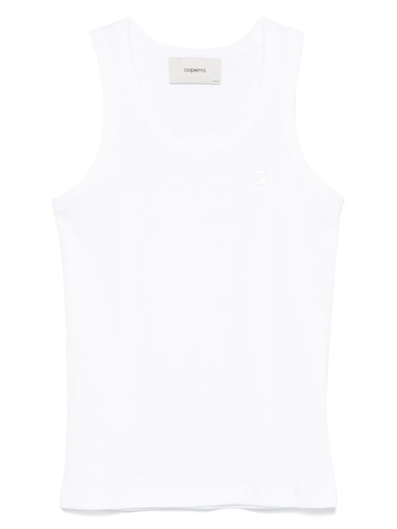 Майка в рубчик с логотипом Coperni, белый
Майка в рубчик с логотипом Coperni, белый