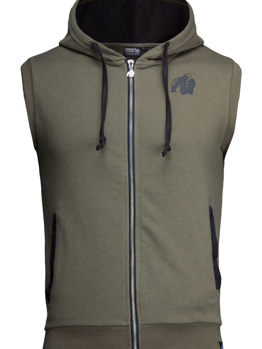 Свитер с капюшоном на молнии Gorilla Wear Athletic Sweatshirt Springfield, темно-зеленый 
Свитер с капюшоном на молнии Gorilla Wear Athletic Sweatshirt Springfield, темно-зеленый