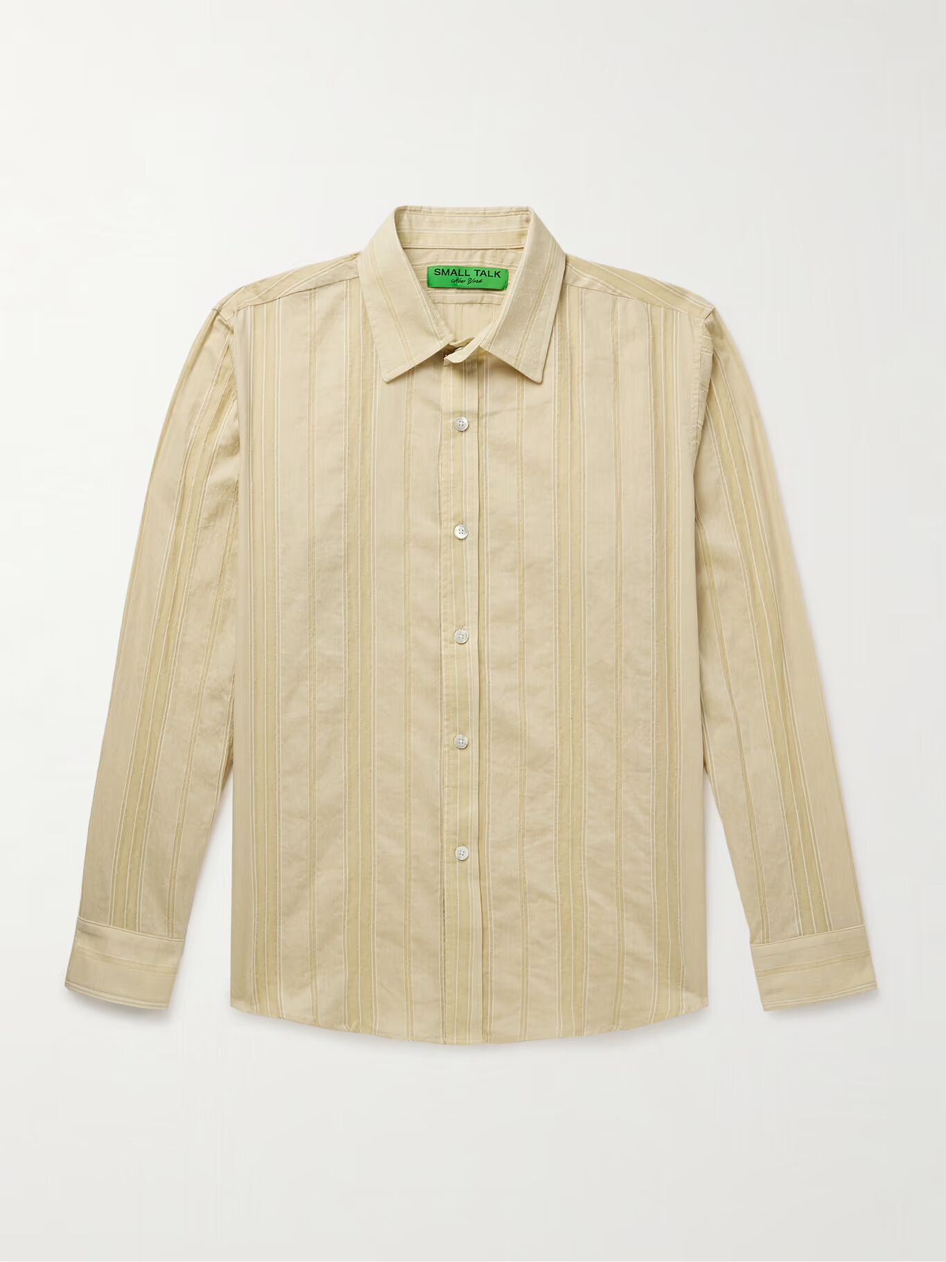 Полосатая рубашка из хлопка-вуали SMALL TALK, цвет Sage green
Полосатая рубашка из хлопка-вуали SMALL TALK, цвет Sage green