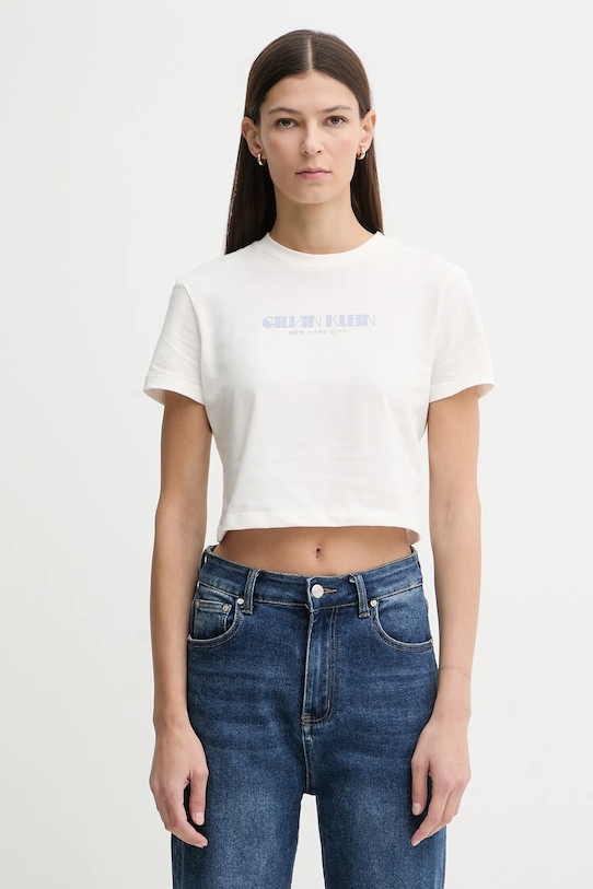 Хлопковая футболка Calvin Klein Jeans, бежевый
Хлопковая футболка Calvin Klein Jeans, бежевый