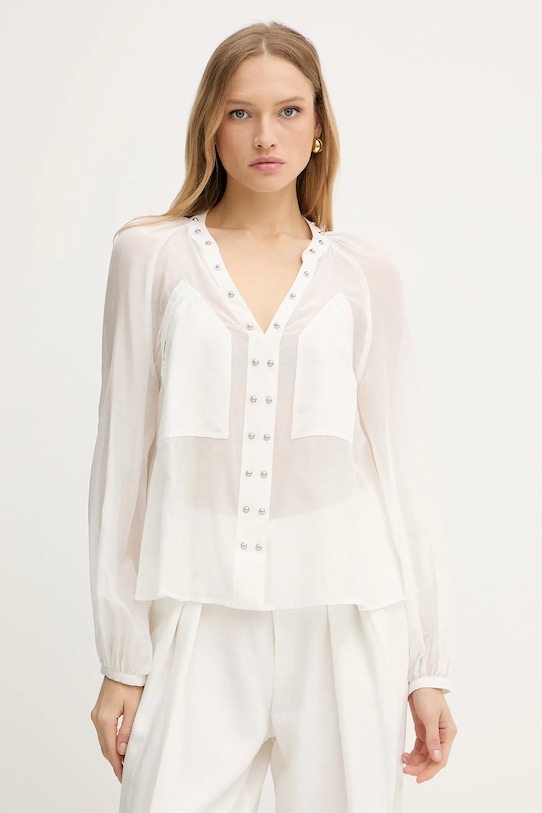 Блузка с добавлением шелка Pinko, белый
Блузка с добавлением шелка Pinko, белый