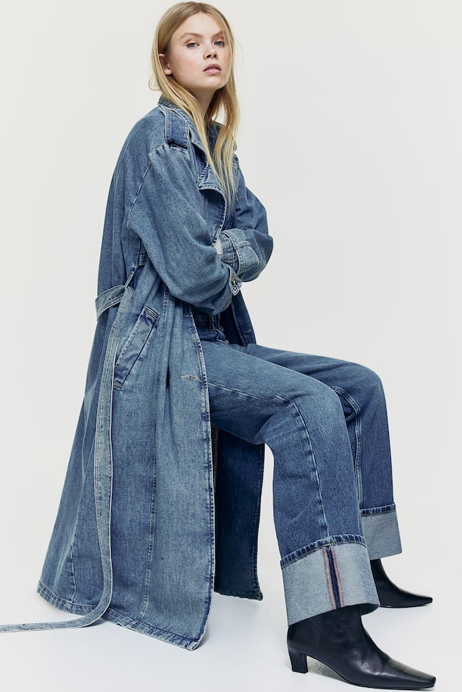 Прямые обычные джинсы H&M, синий
Прямые обычные джинсы H&M, синий