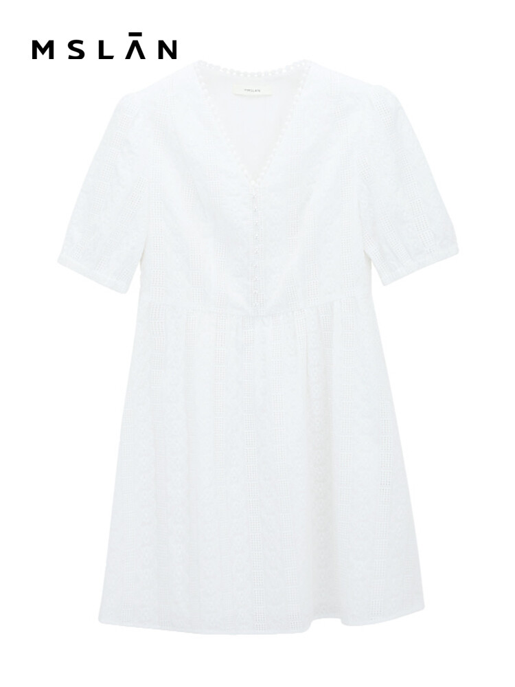 Платье MSlan 23 с пышными рукавами и кружевной талией, кремовый
Платье MSlan 23 с пышными рукавами и кружевной талией, кремовый