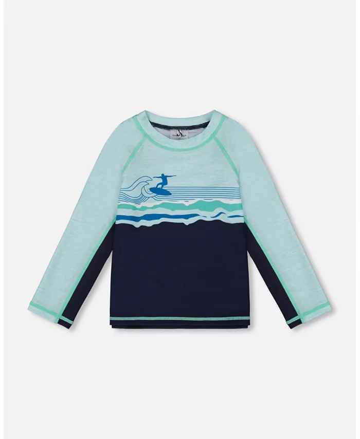 Рашгард с длинным рукавом для мальчиков, темно-синий и бирюзовый Deux par Deux
Рашгард с длинным рукавом для мальчиков, темно-синий и бирюзовый Deux par Deux