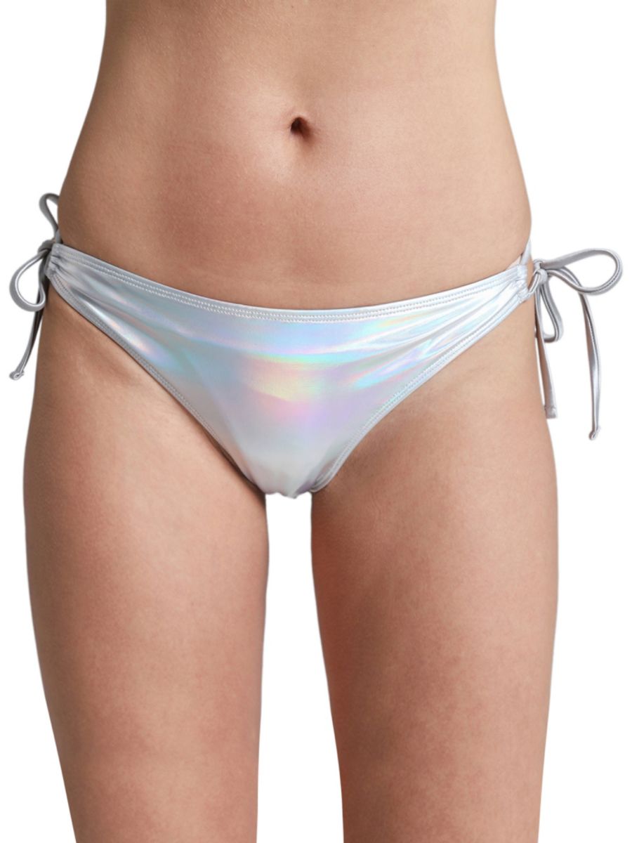 Блестящие плавки бикини с завязками по бокам LECHERY, цвет Iridescent
Блестящие плавки бикини с завязками по бокам LECHERY, цвет Iridescent