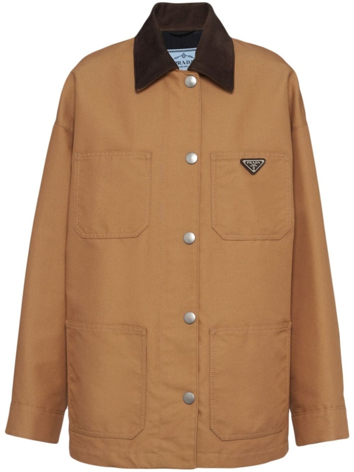 Prada куртка с логотипом, коричневый
Prada куртка с логотипом, коричневый