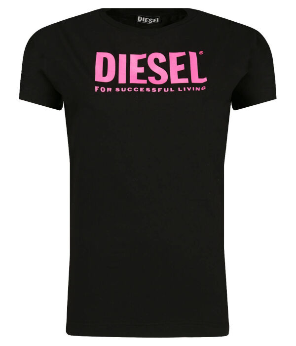 Футболка для девочек Diesel с контрастной надписью, черный
Футболка для девочек Diesel с контрастной надписью, черный