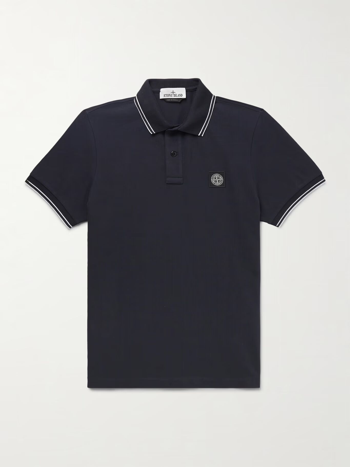 Рубашка-поло из хлопкового пике с аппликацией логотипа STONE ISLAND, синий
Рубашка-поло из хлопкового пике с аппликацией логотипа STONE ISLAND, синий