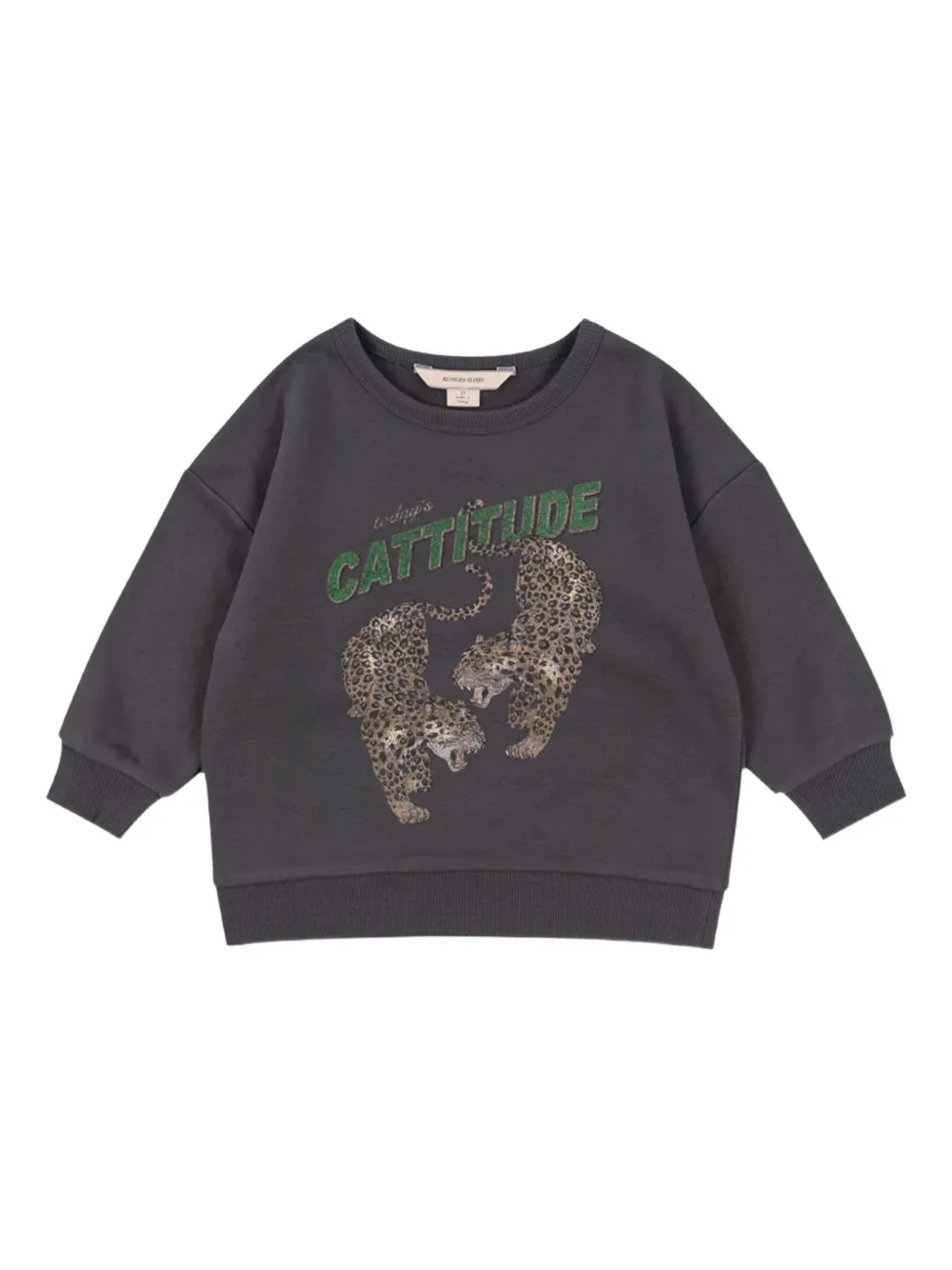 Свитшот с леопардовым принтом Konges Sløjd, серый
Свитшот с леопардовым принтом Konges Sløjd, серый