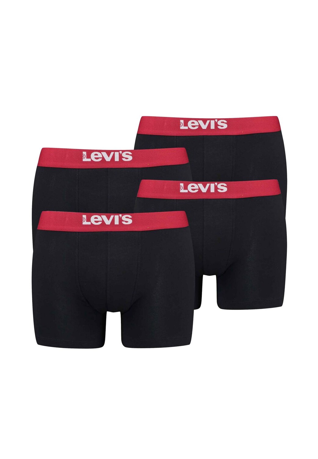 Мужские боксеры, 4 шт.: однотонные базовые боксеры из органического материала, пояс с логотипом Levi's, цвет Schwarz Rot
Мужские боксеры, 4 шт.: однотонные базовые боксеры из органического материала, пояс с логотипом Levi's, цвет Schwarz Rot
