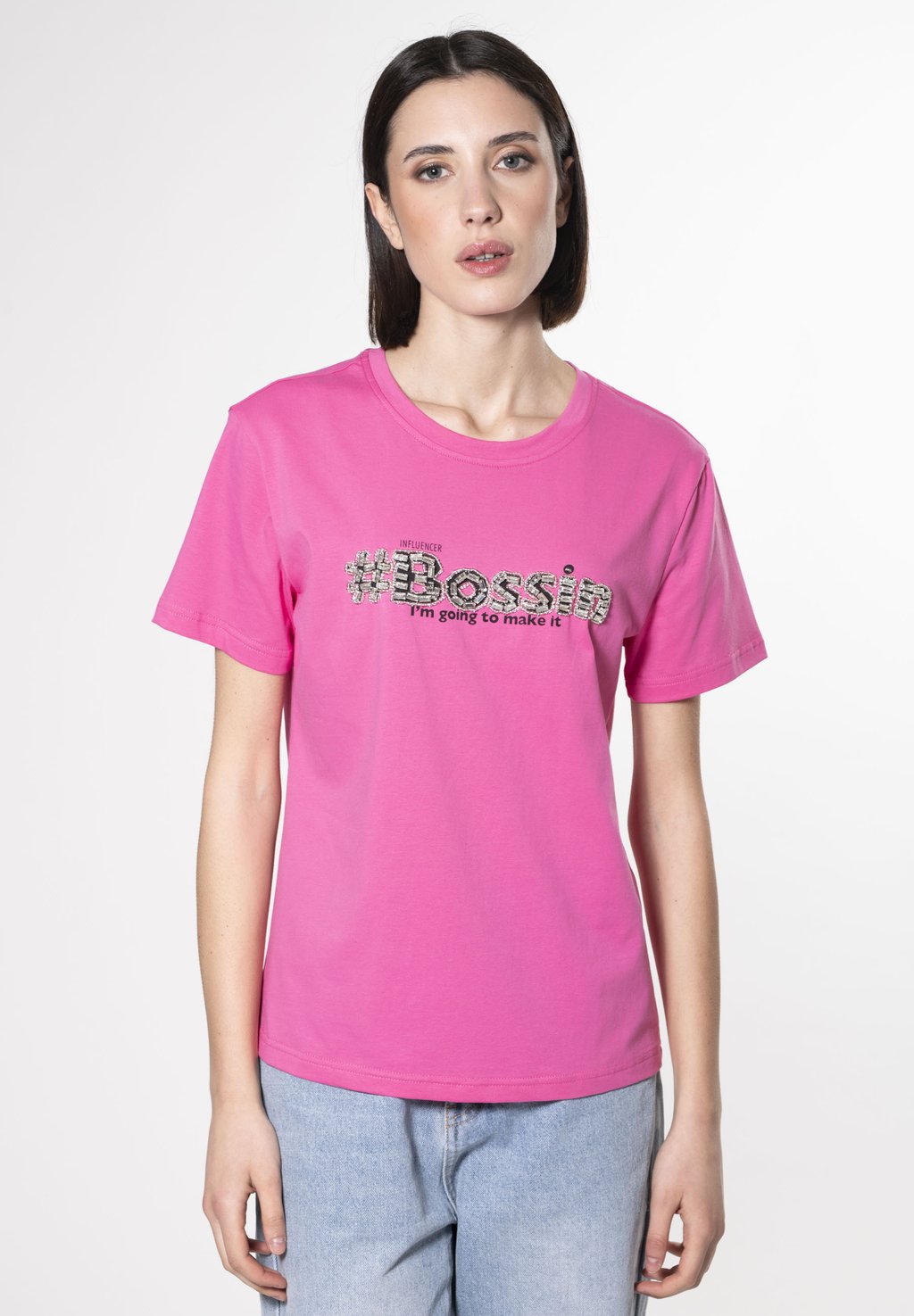Футболка с принтом BOSSING INFLUENCER, розовый
Футболка с принтом BOSSING INFLUENCER, розовый