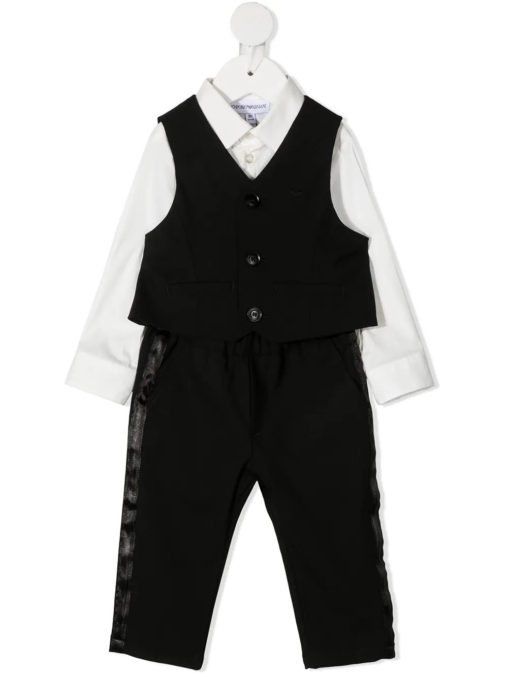 Костюм-тройка Emporio Armani Kids, черный
Костюм-тройка Emporio Armani Kids, черный