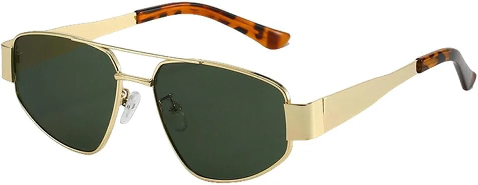 Роскошные солнцезащитные очки «кошачий глаз» для женщин, модные, с двойной перемычкой, стильные, многоугольные, с защитой от УФ-излучения UV400 LVTFCO, Gold Green
Роскошные солнцезащитные очки «кошачий глаз» для женщин, модные, с двойной перемычкой, стильные, многоугольные, с защитой от УФ-излучения UV400 LVTFCO, Gold Green