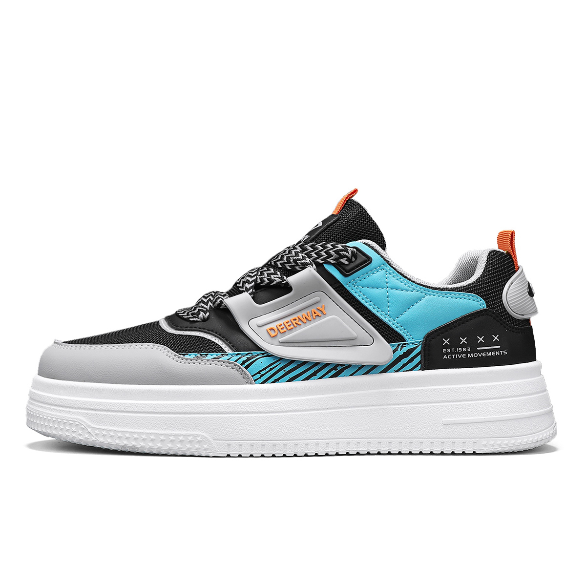 DEERWAY Нескользящие и износостойкие дышащие низкие кроссовки для скейтбординга мужские, черные, серые, синие
DEERWAY Нескользящие и износостойкие дышащие низкие кроссовки для скейтбординга мужские, черные, серые, синие