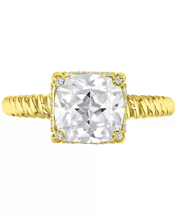 Обручальное кольцо-солитер с кубическим цирконием огранки «кушон» Macy'S, gold
Обручальное кольцо-солитер с кубическим цирконием огранки «кушон» Macy'S, gold