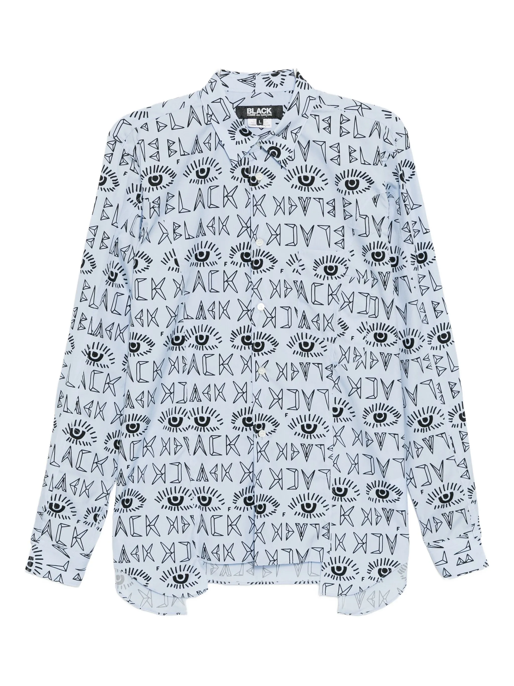 Рубашка с воротником Black Comme Des Garçons, синий
Рубашка с воротником Black Comme Des Garçons, синий