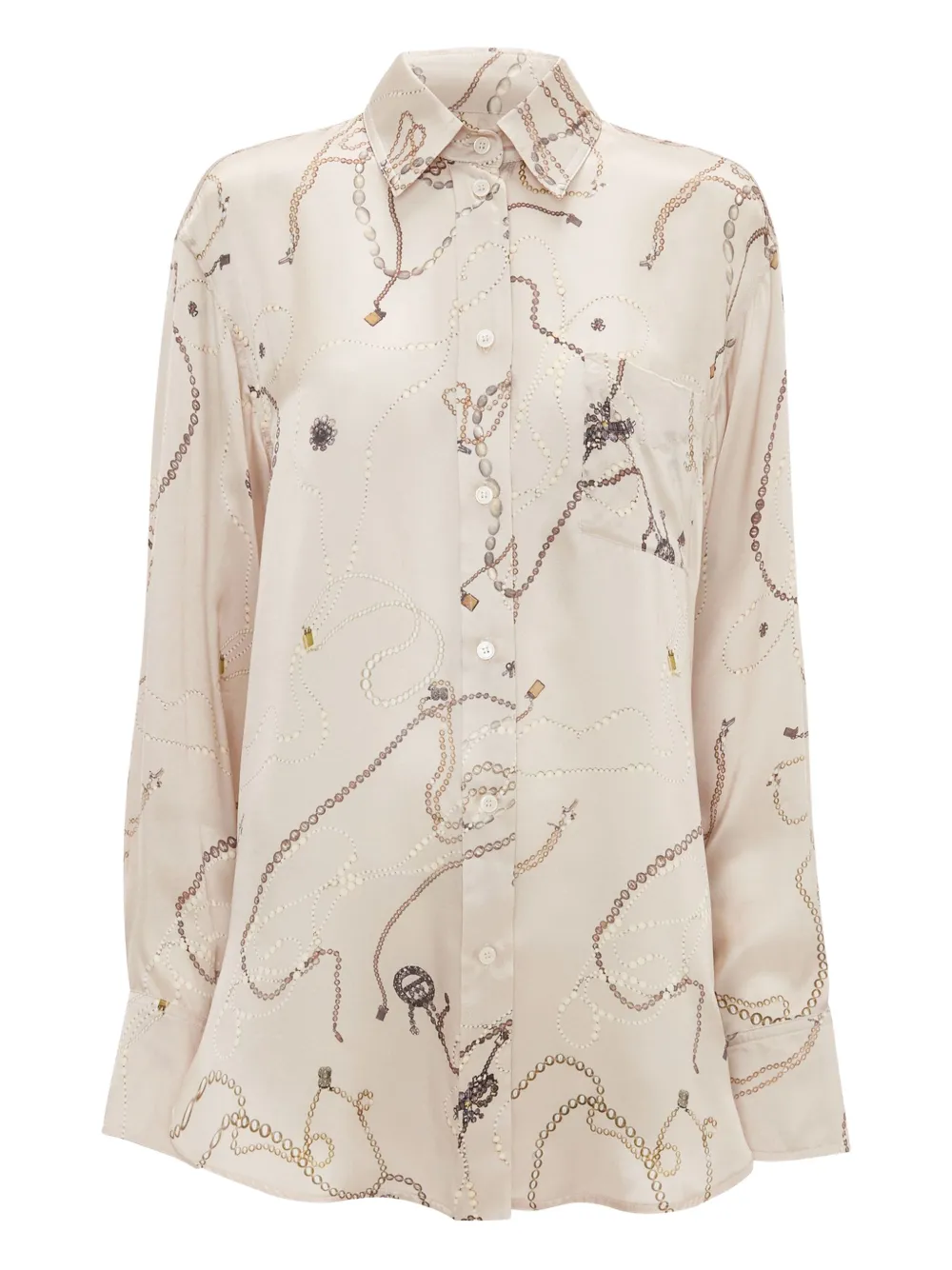 Шелковый пижамный топ с принтом VICTORIA BECKHAM, нейтральный
Шелковый пижамный топ с принтом VICTORIA BECKHAM, нейтральный