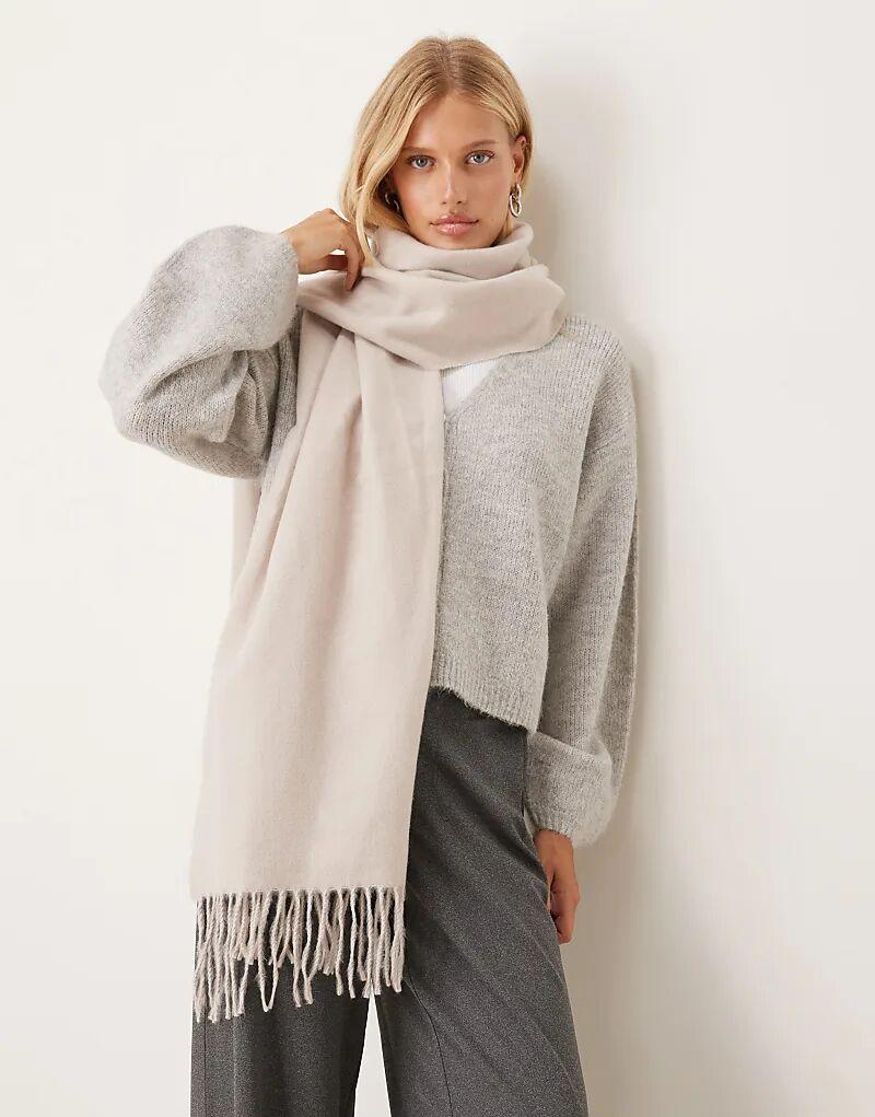 Супермягкий плетеный шарф с кисточками ASOS DESIGN цвета экрю
Супермягкий плетеный шарф с кисточками ASOS DESIGN цвета экрю