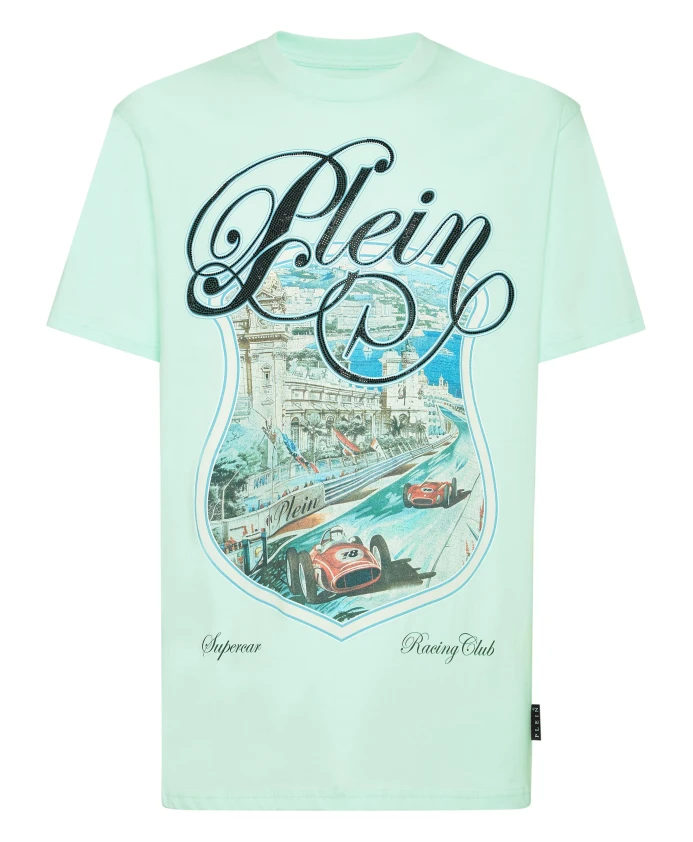 Гоночная футболка с круглым вырезом Philipp Plein, зеленый
Гоночная футболка с круглым вырезом Philipp Plein, зеленый