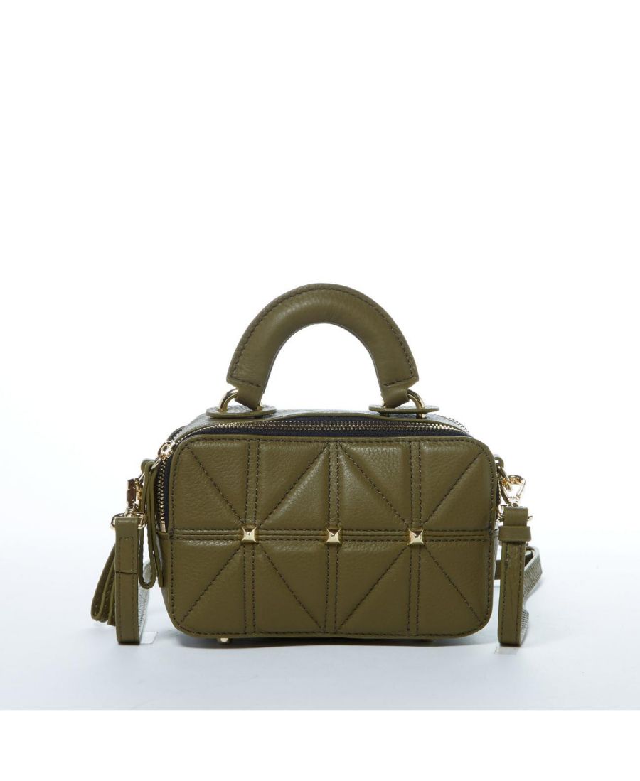 Маленькая женская сумка через плечо оливково-зеленого цвета из зернистой кожи с ручкой и регулируемым ремешком SUSU, Olive green
Маленькая женская сумка через плечо оливково-зеленого цвета из зернистой кожи с ручкой и регулируемым ремешком SUSU, Olive green