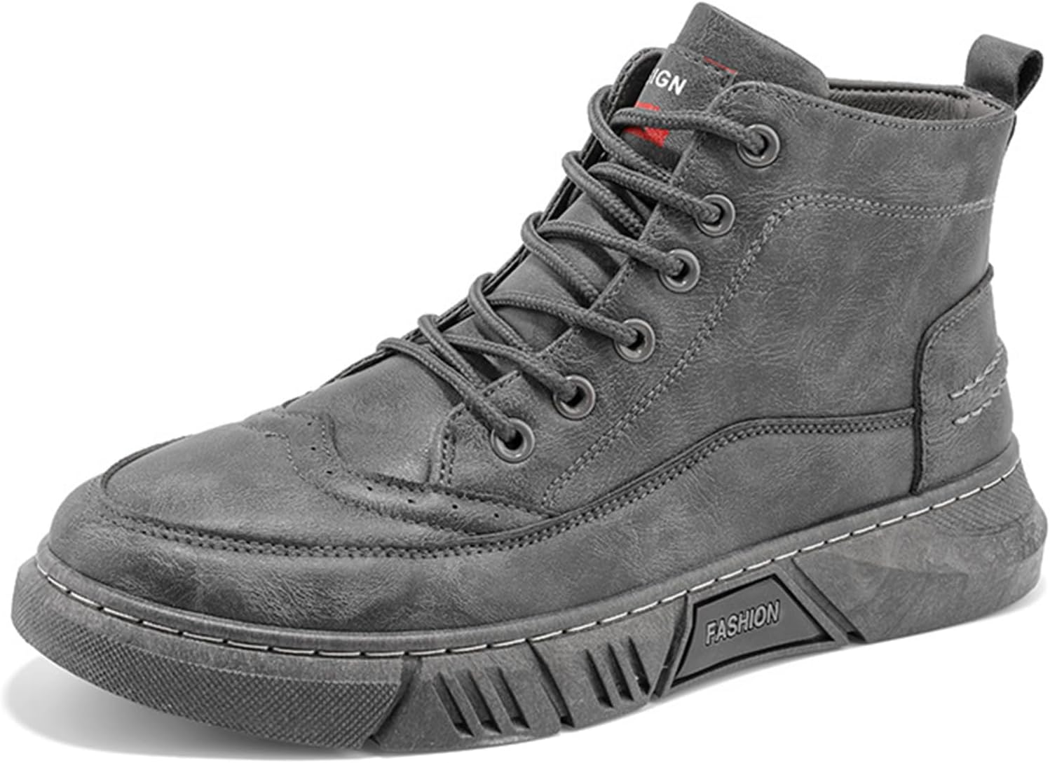 Мужские высокие ботинки Crepuscute, винтажная кожаная модель, шнуровка, круглый носок, удобная повседневная обувь, модные, нескользящие, для активного отдыха, спорта и походов, серый
Мужские высокие ботинки Crepuscute, винтажная кожаная модель, шнуровка, круглый носок, удобная повседневная обувь, модные, нескользящие, для активного отдыха, спорта и походов, серый