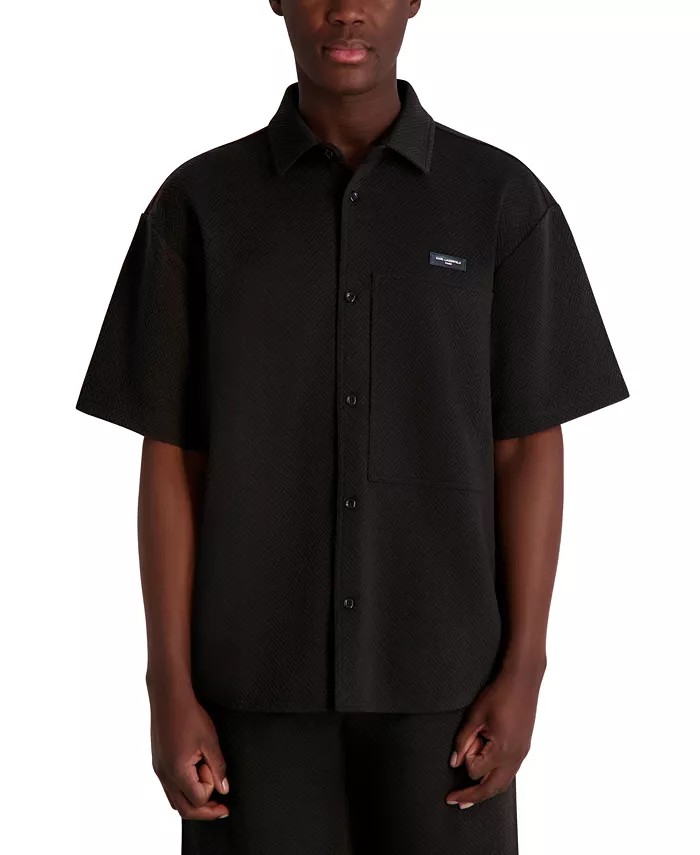 Мужская рубашка с логотипом «крест-накрест» KARL LAGERFELD PARIS, черный
Мужская рубашка с логотипом «крест-накрест» KARL LAGERFELD PARIS, черный