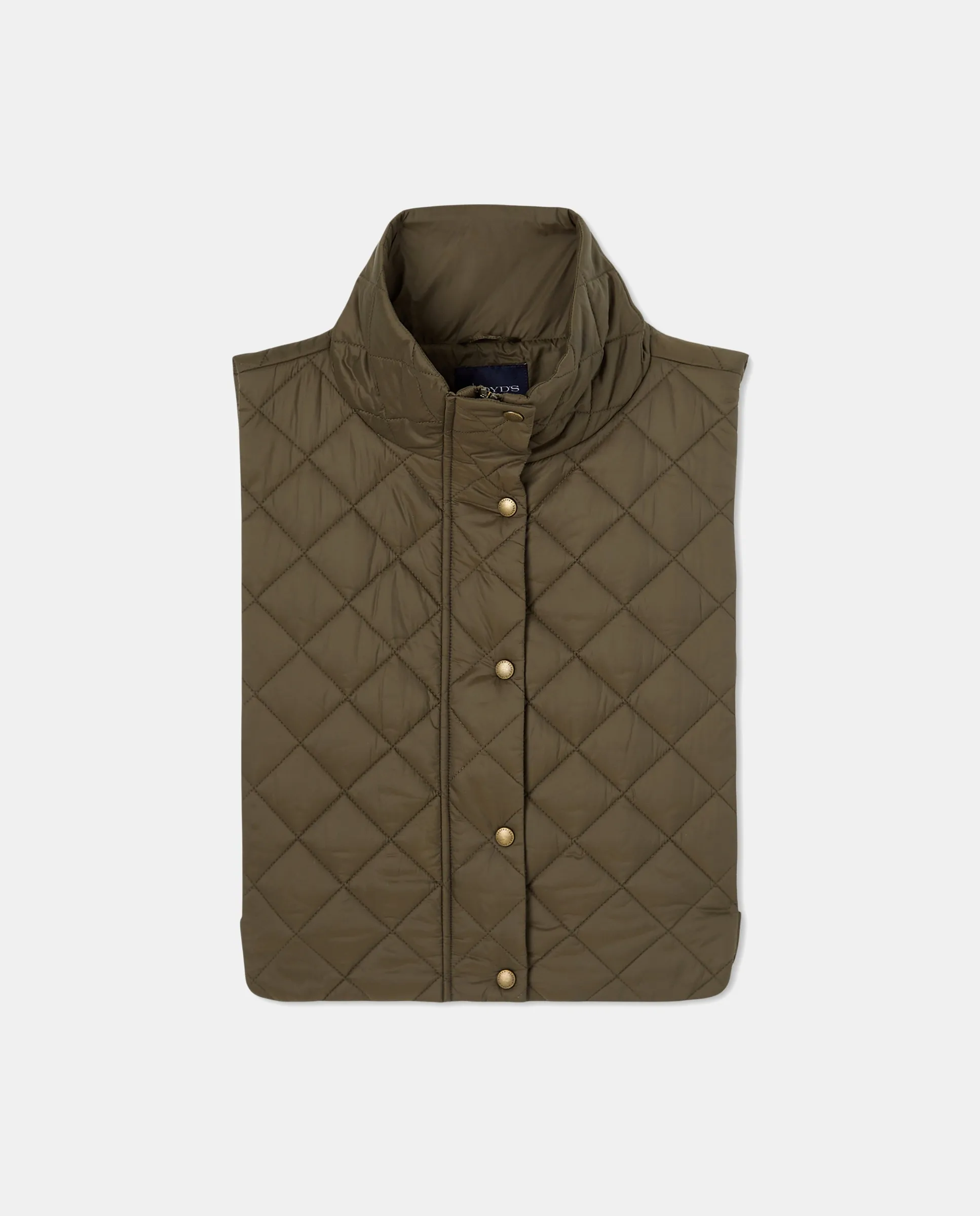 Женская стеганая куртка с ромбовидной строчкой Lloyd'S, хаки 
Женская стеганая куртка с ромбовидной строчкой Lloyd'S, хаки