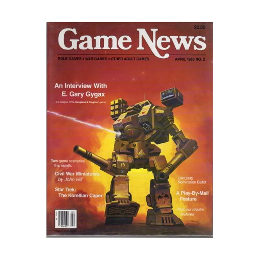 Журнал #2 "Star Trek - The Korellian Caper Scenario & Civil War Miniatures Scenario", Game News Magazine
Журнал #2 "Star Trek - The Korellian Caper Scenario & Civil War Miniatures Scenario", Game News Magazine