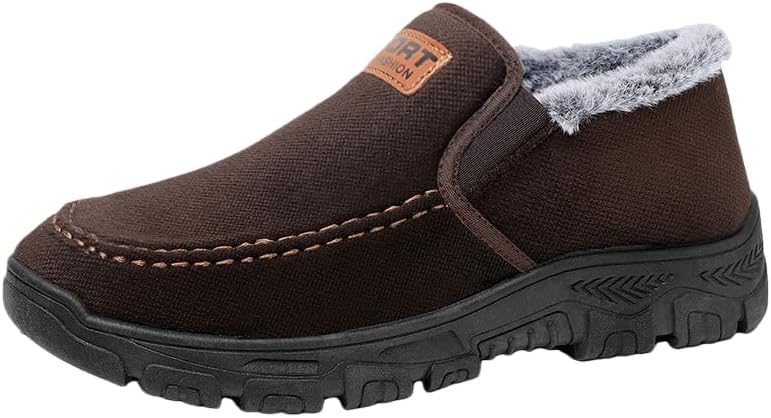 Мужские теплые повседневные туфли - комфортные и легкие хлопковые обувь - подходит для ежедневного ношения осенью и зимой Hoalox, коричневый
Мужские теплые повседневные туфли - комфортные и легкие хлопковые обувь - подходит для ежедневного ношения осенью и зимой Hoalox, коричневый