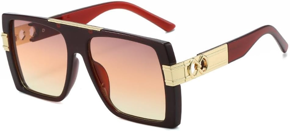 Большие солнцезащитные очки с плоской верхней частью для женщин и мужчин, модные, роскошные, в винтажном стиле панк, большие оправы, защита от ультрафиолета UV400 HVTVTLA, Tea Tea Pink
Большие солнцезащитные очки с плоской верхней частью для женщин и мужчин, модные, роскошные, в винтажном стиле панк, большие оправы, защита от ультрафиолета UV400 HVTVTLA, Tea Tea Pink