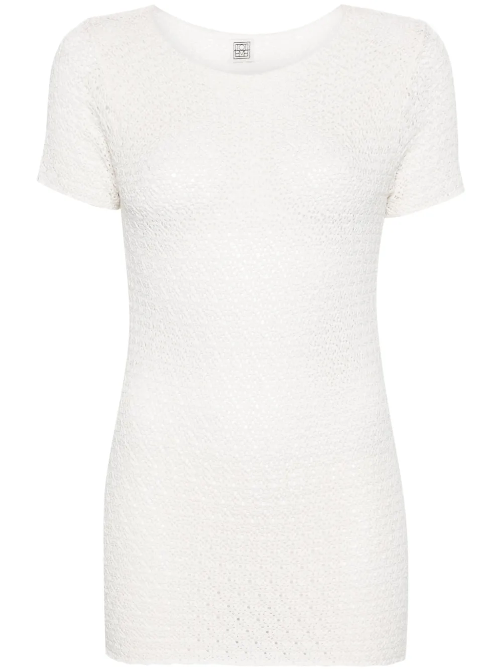 Топ в технике кроше с короткими рукавами TOTEME, белый
Топ в технике кроше с короткими рукавами TOTEME, белый