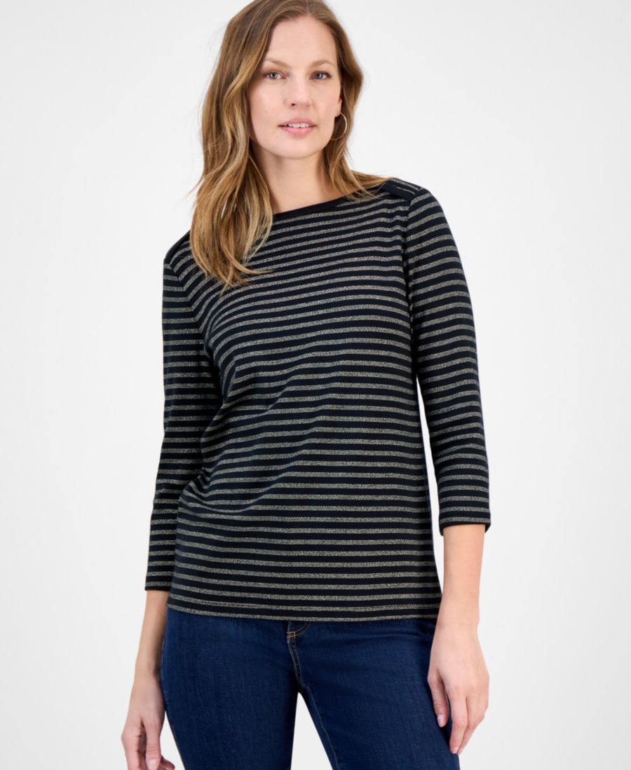 Женская блузка из хлопка пима с принтом, рукава 3/4 Style & Co, Deep Black
Женская блузка из хлопка пима с принтом, рукава 3/4 Style & Co, Deep Black