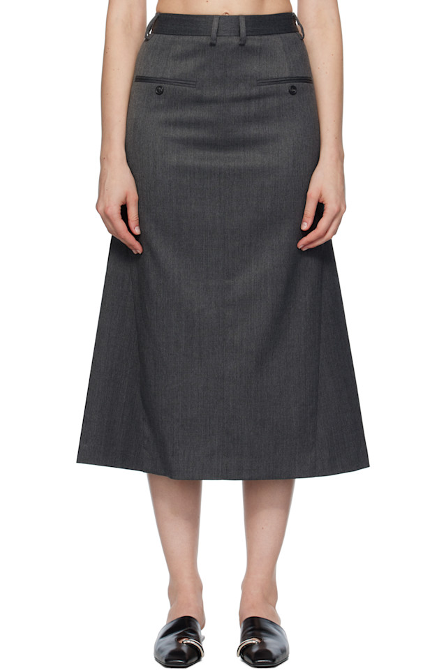 Юбка миди по фигуре Mm6 Maison Margiela, серый
Юбка миди по фигуре Mm6 Maison Margiela, серый