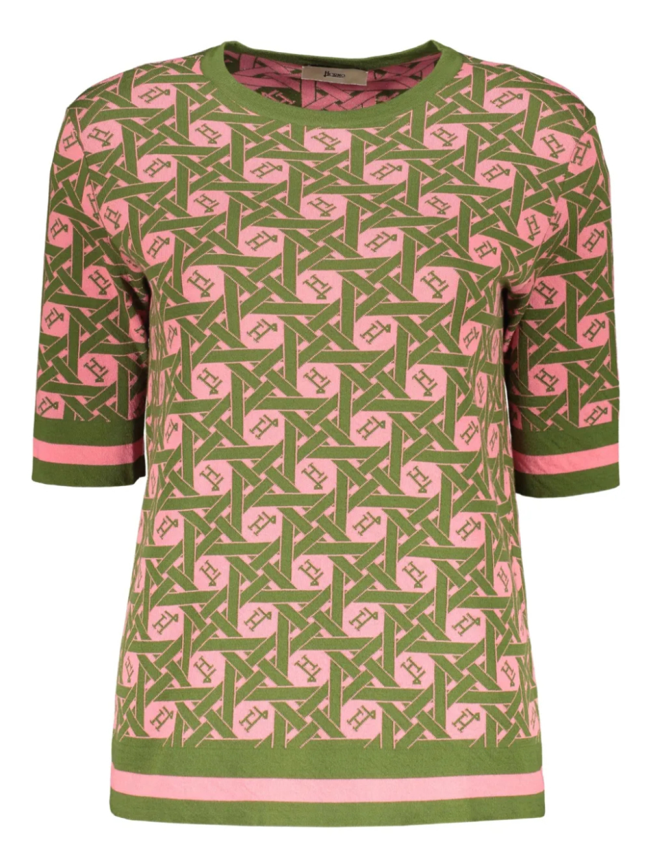 Футболка с узорчатым жаккардом Herno, зеленый
Футболка с узорчатым жаккардом Herno, зеленый