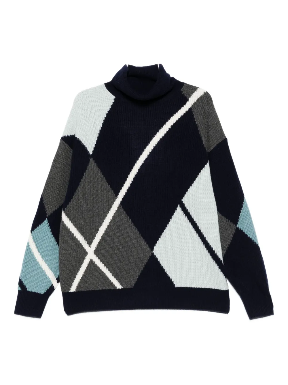 Водолазка с ромбовидным узором Eric Bompard, синий 
Водолазка с ромбовидным узором Eric Bompard, синий