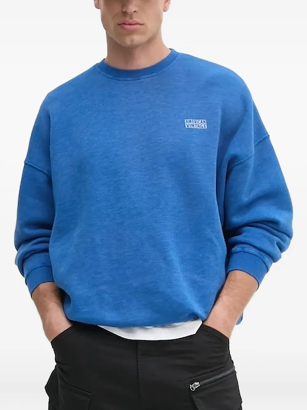 Толстовка с круглым вырезом и логотипом American Vintage, синий
Толстовка с круглым вырезом и логотипом American Vintage, синий