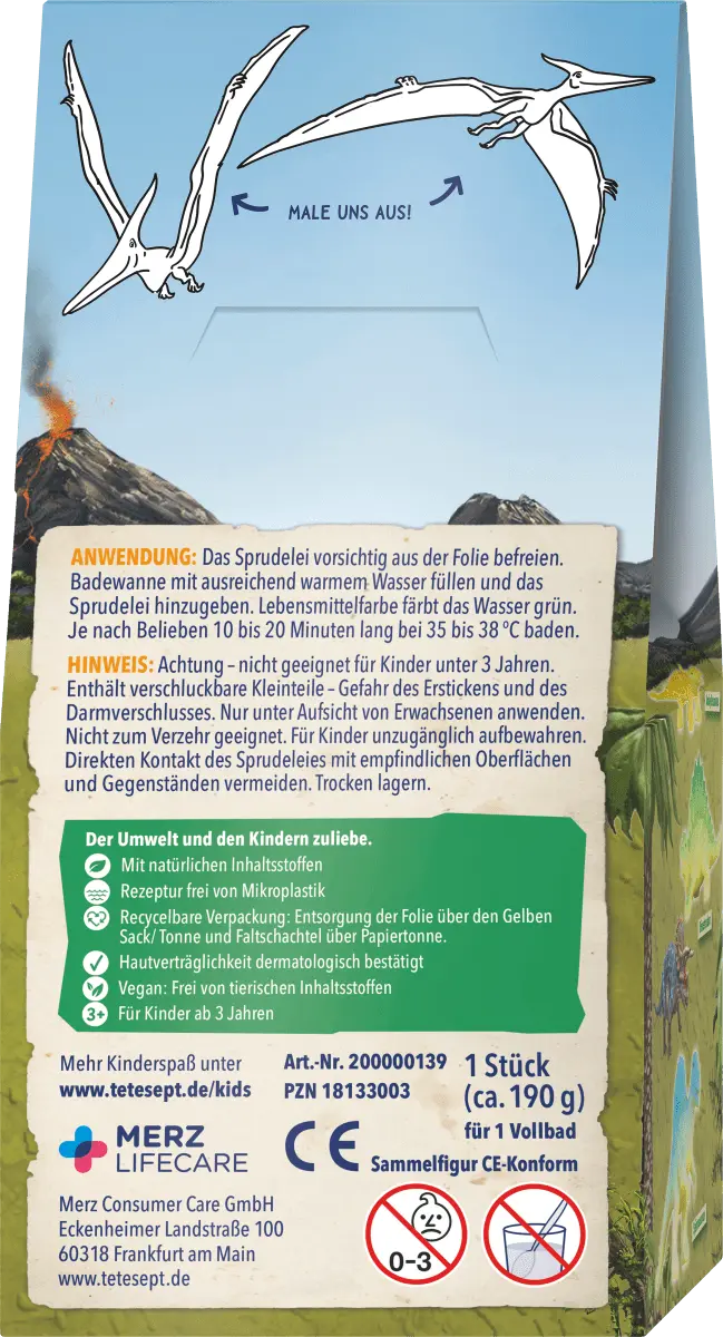 Детская добавка для ванны сюрприз для ванны T-Rex-World 1 шт. tetesept 
Детская добавка для ванны сюрприз для ванны T-Rex-World 1 шт. tetesept