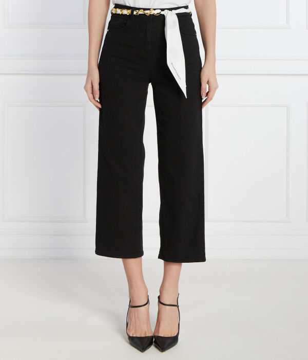 Джинсы Cropped fit Elisabetta Franchi, черный
Джинсы Cropped fit Elisabetta Franchi, черный