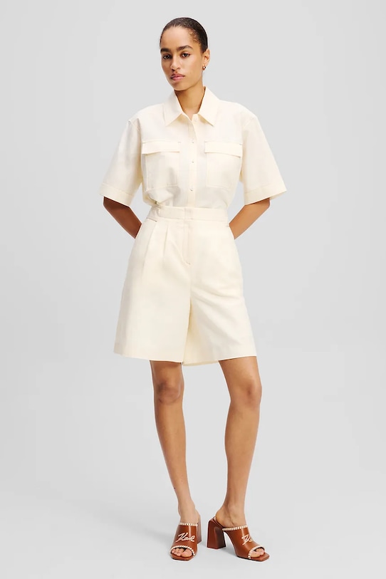 Льняные шорты Karl Lagerfeld, бежевый
Льняные шорты Karl Lagerfeld, бежевый