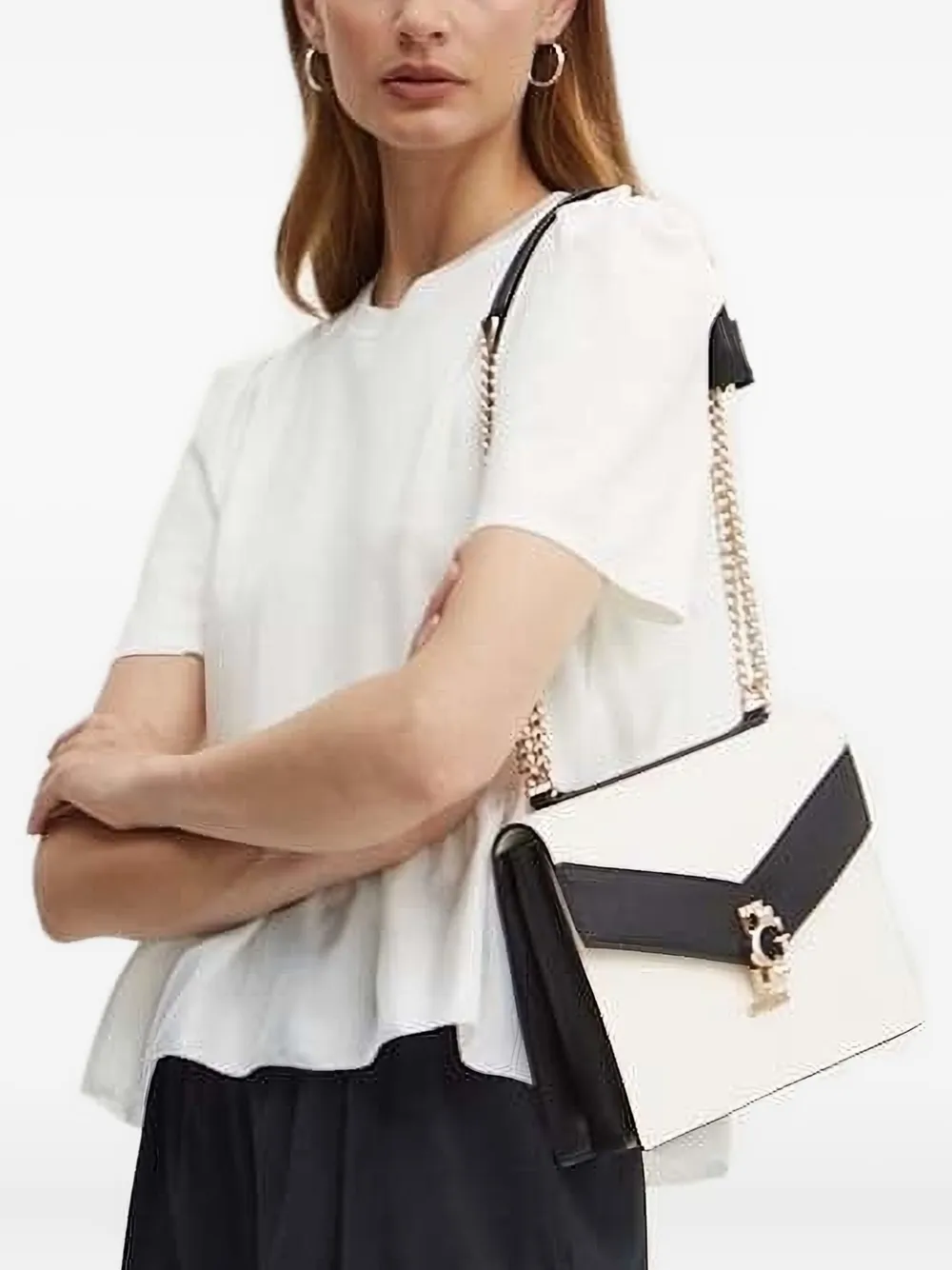 Топ с объемными рукавами и баской Custommade, белый
Топ с объемными рукавами и баской Custommade, белый