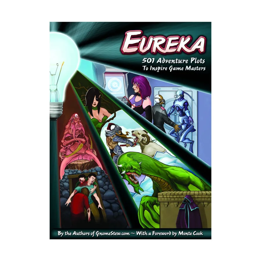Eureka - 501 Adventure Plots to Inspire Game Masters, Role Playing Games (Engine Publishing), мягкая обложка
Eureka - 501 Adventure Plots to Inspire Game Masters, Role Playing Games (Engine Publishing), мягкая обложка