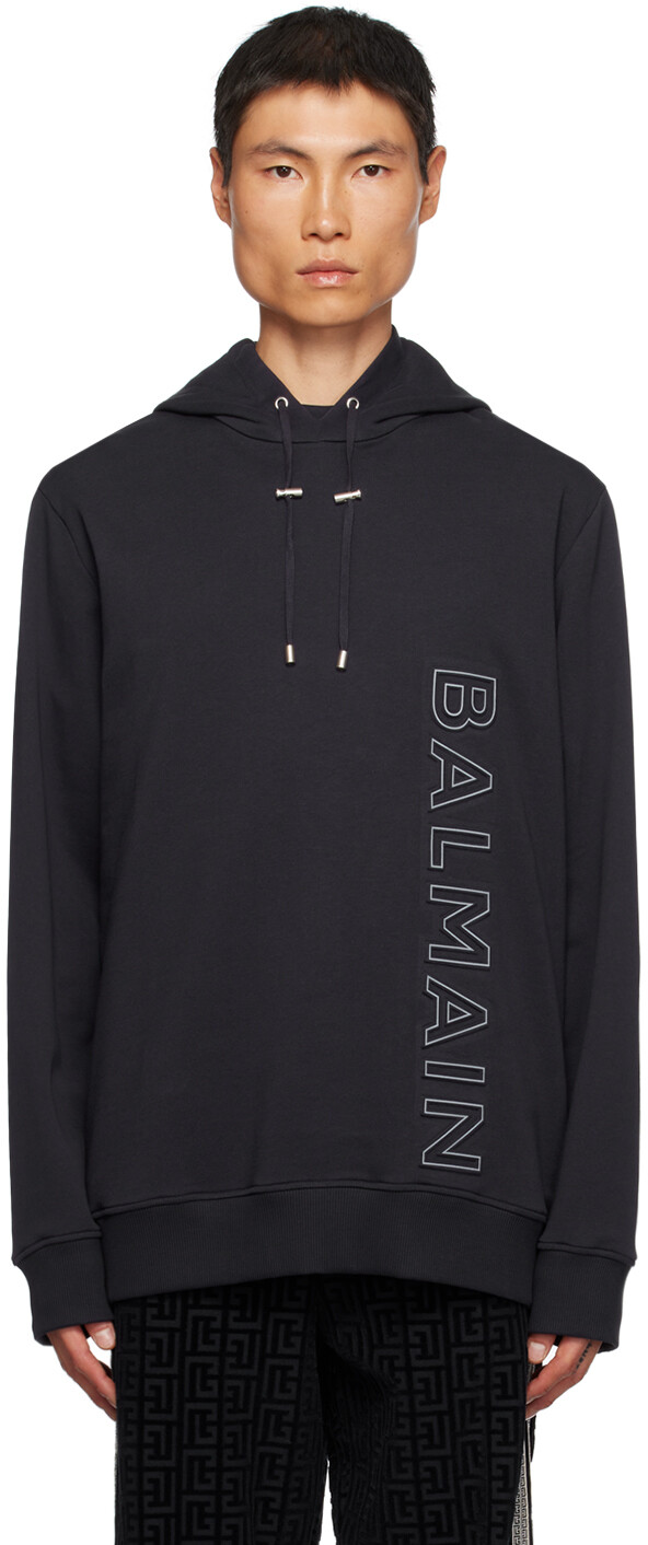 Темно-синее худи с тиснением Balmain, Синий, Темно-синее худи с тиснением Balmain
Темно-синее худи с тиснением Balmain, Синий, Темно-синее худи с тиснением Balmain