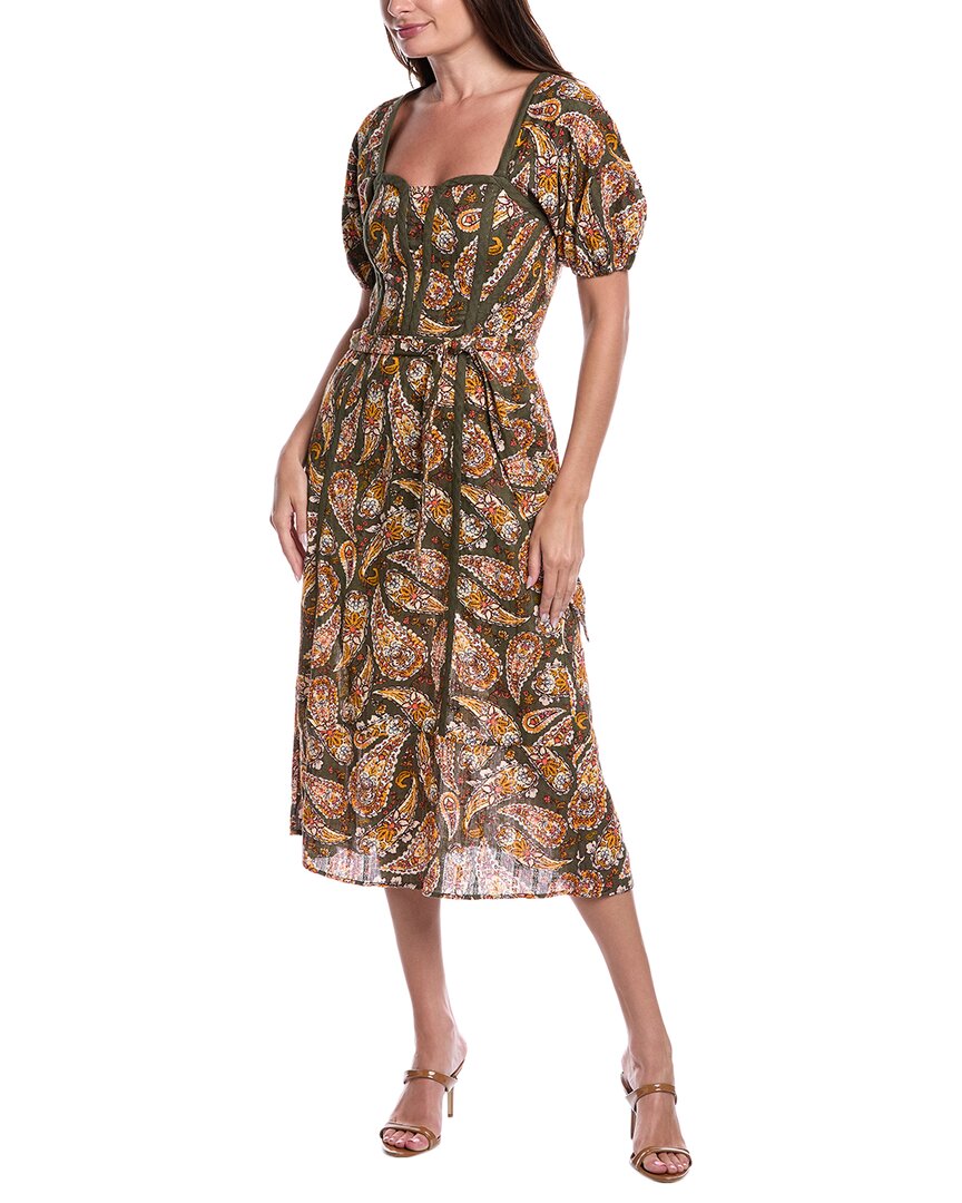 Sam Edelman Irin Корсетное Миди-платье со швами, зеленый
Sam Edelman Irin Корсетное Миди-платье со швами, зеленый