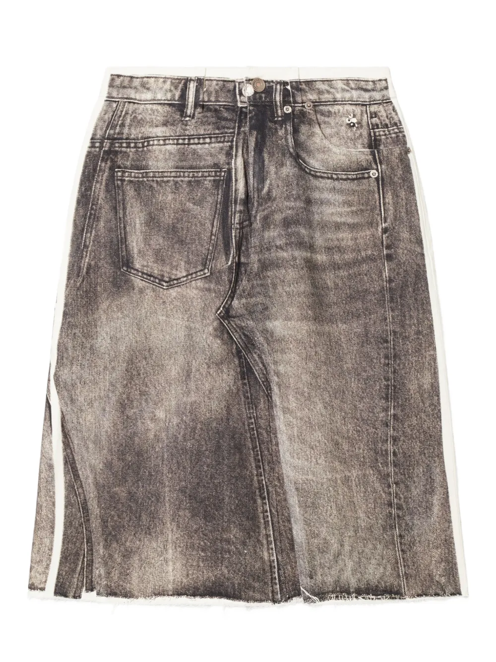 Джинсовая юбка миди А-силуэта с бахромой Tory Burch, коричневый
Джинсовая юбка миди А-силуэта с бахромой Tory Burch, коричневый