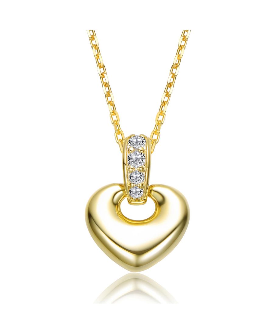 Подвеска в виде сердца с фианитами, покрытая 14-каратным золотом, для подростков Rachel Glauber, Gold
Подвеска в виде сердца с фианитами, покрытая 14-каратным золотом, для подростков Rachel Glauber, Gold