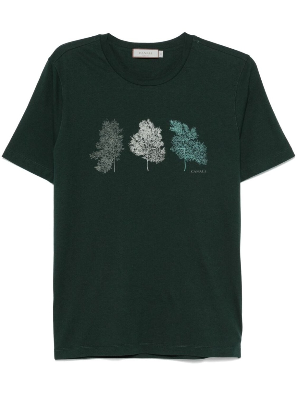 Футболка с логотипом Canali, зеленый 
Футболка с логотипом Canali, зеленый