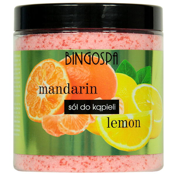 Соль для ванн с мандарином и лимоном, 900 г Bingospa Mandarin & lemon
Соль для ванн с мандарином и лимоном, 900 г Bingospa Mandarin & lemon