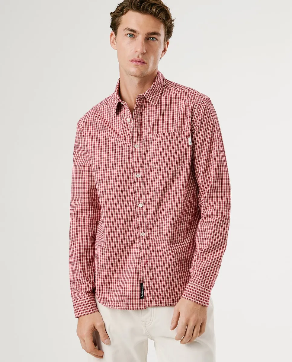 Мужская рубашка стандартного кроя с клетчатым рисунком Pepe Jeans, красный
Мужская рубашка стандартного кроя с клетчатым рисунком Pepe Jeans, красный