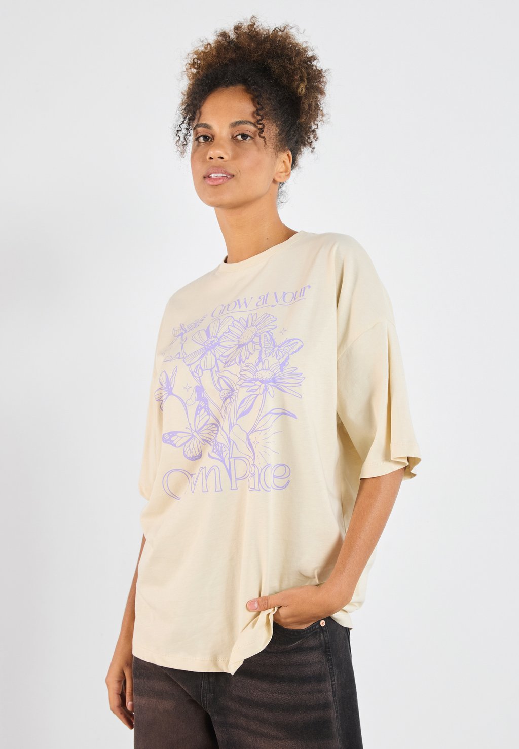 Футболка с принтом Even&Odd by Zalando, бежевый 
Футболка с принтом Even&Odd by Zalando, бежевый